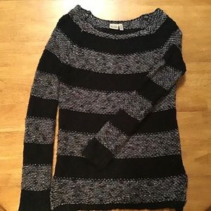 Mudd XS black/multi stripe sweater